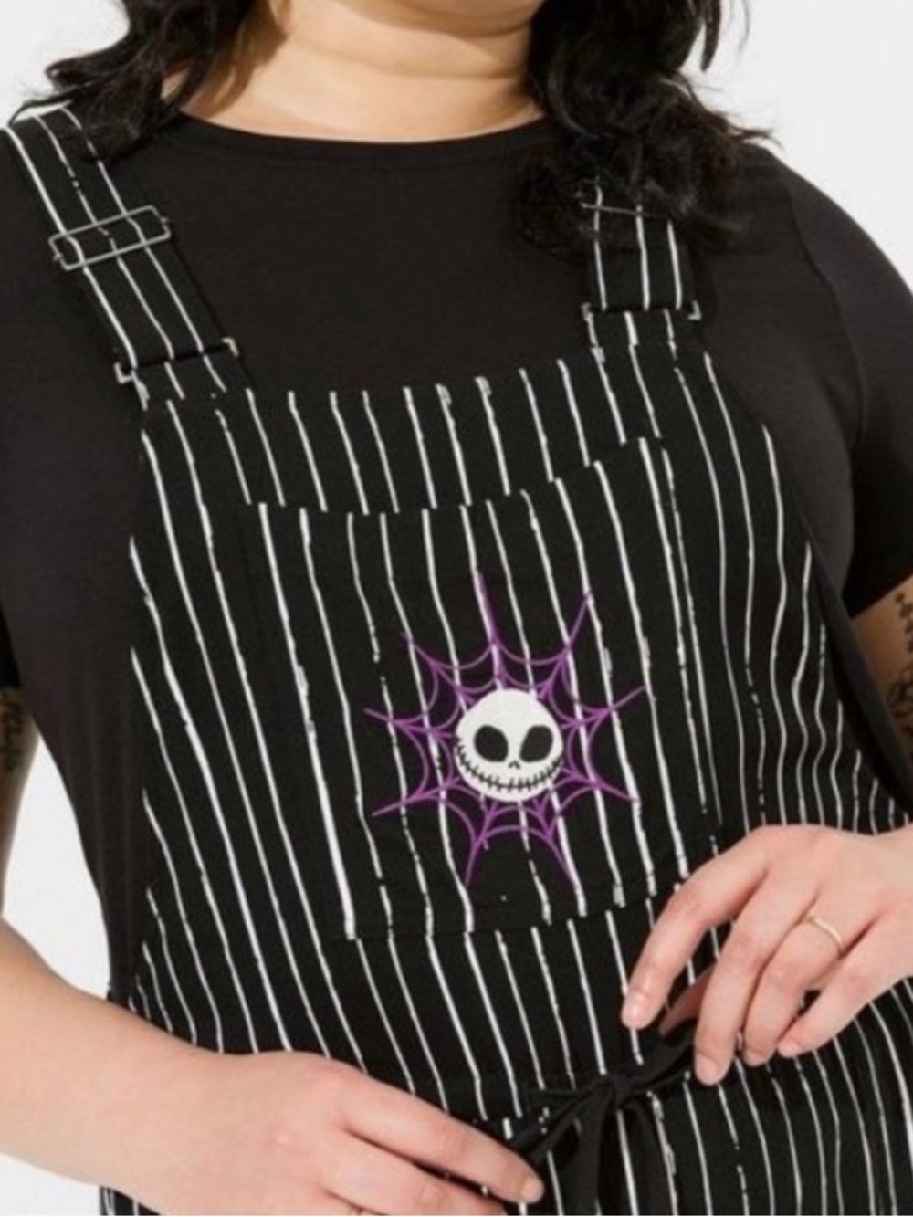 Torrid Disney Nightmare Before Christmas Pinstriped Jumpsuit Size 3 (22/24) - Picture 11 of 13